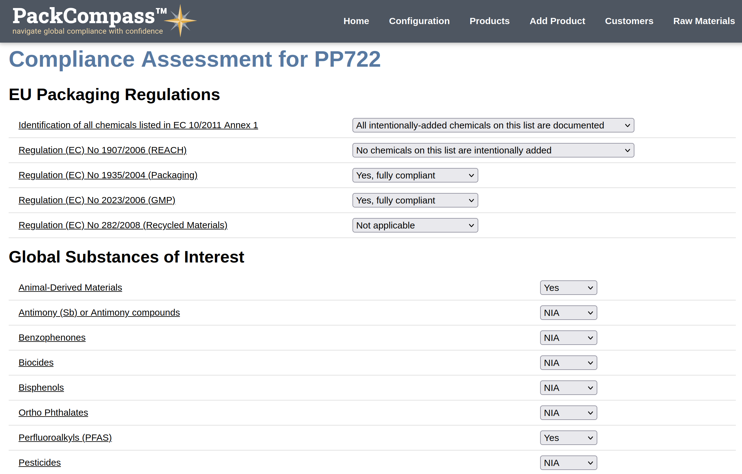 PackCompass screenshot